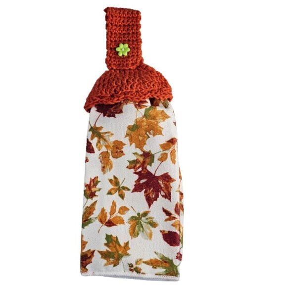 Crochet Top Hanging Kitchen Towel - Picture 2 of 5